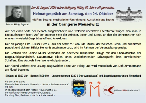 Heimatgespräch zu Wolfgang Hilbig