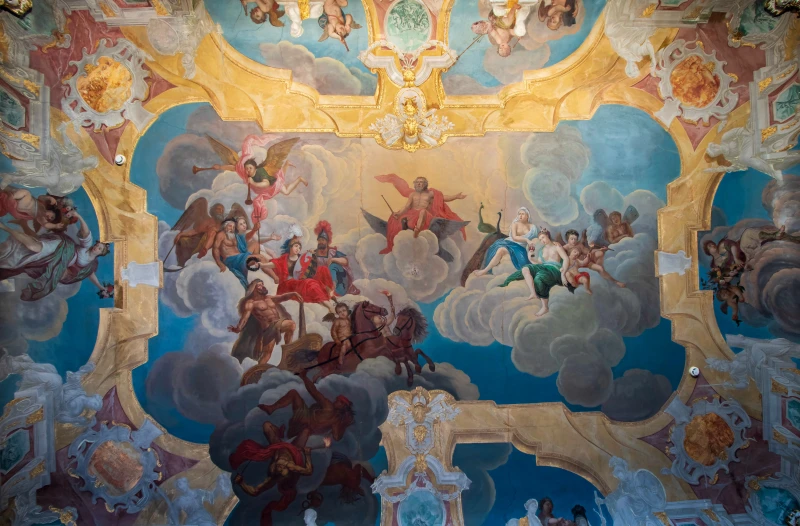 „Mit Göttern im Bunde?“: Vortrag zu barocken Deckengemälden im Residenzschloss Altenburg | Herzogliches Vorgemach im Residenzschloss Altenburg
