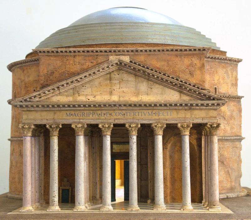 Veranstaltungen des Lindenau-Museums Altenburg im Oktober 2023 | Ansicht des Korkmodells des Pantheon in Rom