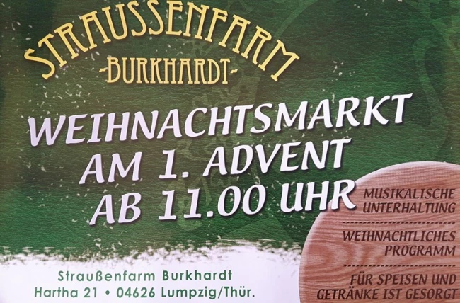 VorschauBild - Weihnachtsmarkt Straussenfarm Burkhardt