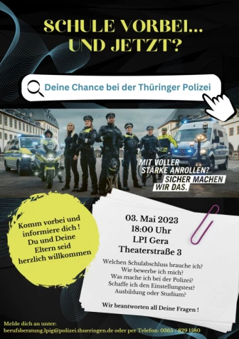 VorschauBild - Ausbildung und Karrierechancen bei der Thüringer Polizei
