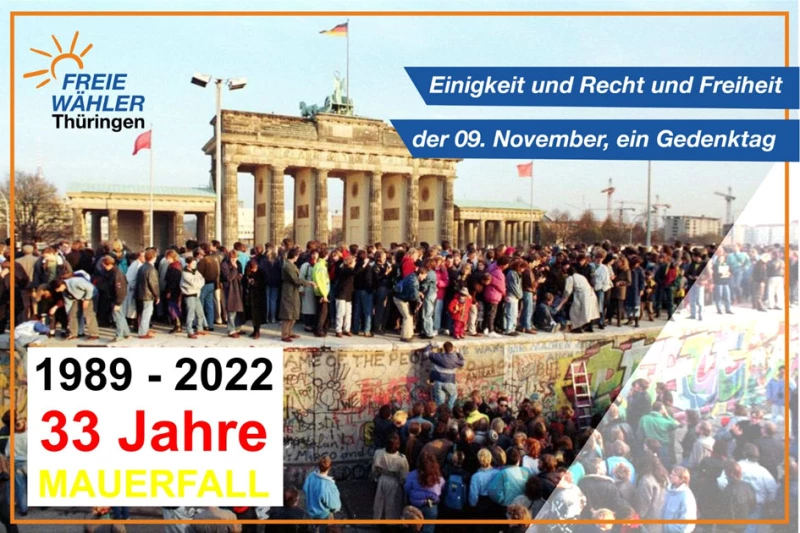 33. Jahrestag des Mauerfalls | 