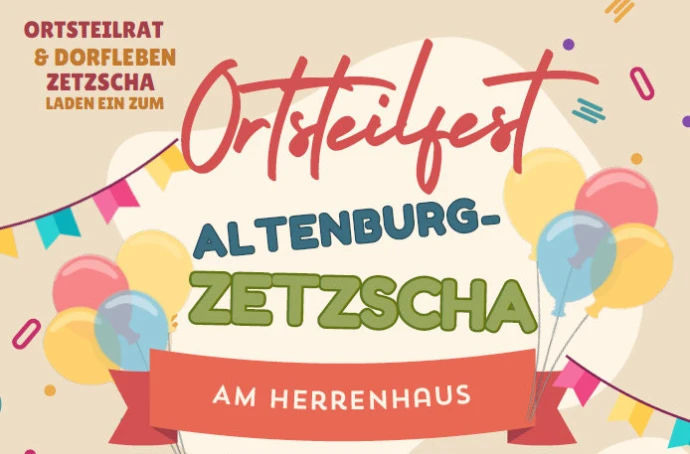VorschauBild - Familiennachmittag am Herrenhaus: Altenburg-Zetzscha feiert am 27. Juni Ortsteilfest