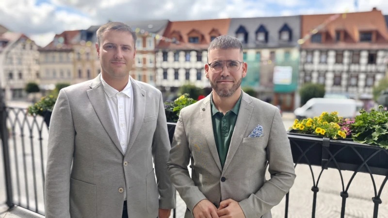 Kontinuität geplant: Neuer Geschäftsführer für Stadtwerke Schmölln vorgestellt | Rico Stein und Bürgermeister Sven Schrade