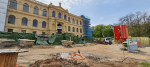 Baufelduntergrund der Großbaustelle Lindenau-Museum beräumt