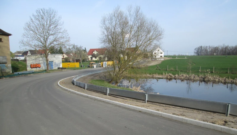 Bauarbeiten an Kreisstraßen in Pahna und Molbitz kommen gut voran | Kreisstraße in Pahna