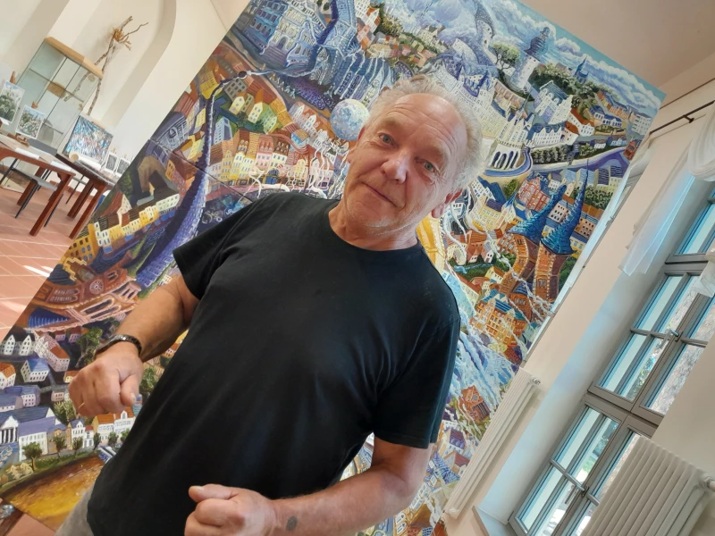 Zwei alte Bekannte öffnen ihre Ateliers | Der Maler Anthony Lowe aus Zürchau freut sich auch dieses Jahr auf seine Gäste zum Tag des offenen Ateliers