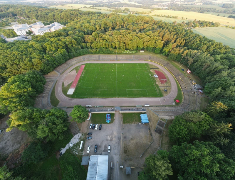 Rückblick auf den Altenburger Stadtrat vom 29.01.2026 | Luftaufnahme der Skatbank-Arena