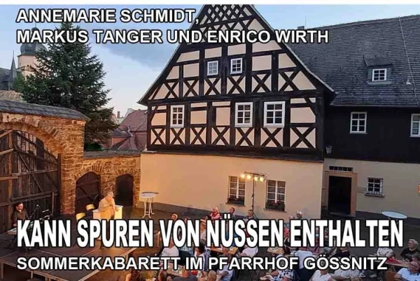 Sommerkabarett im Pfarrhof: Kann Spuren von Nüssen enthalten