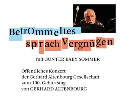 Betrommeltes Sprachvergnügen: Günter „Baby“ Sommer live in Altenburg