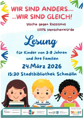 VorschauBild - Lesung für Kinder: Vielfalt und Toleranz in der Stadtbibliothek