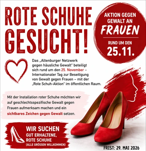 VorschauBild - Rote‑Schuh‑Aktion: Spendenaufruf für rote Schuhe