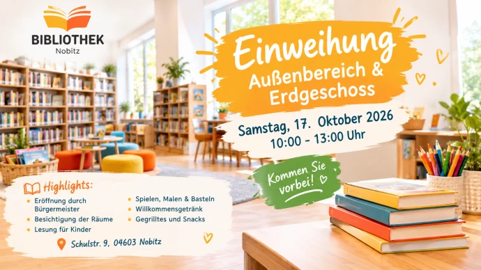 VorschauBild - Nobitzer Bibliothek weiht neue Räume und Außenbereich ein