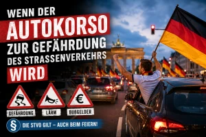 Wenn der Autokorso zur Gefährdung des Straßenverkehrs wird
