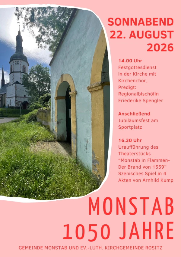 1050 Jahre Monstab - Festgottesdienst und Jubiläumsveranstaltung