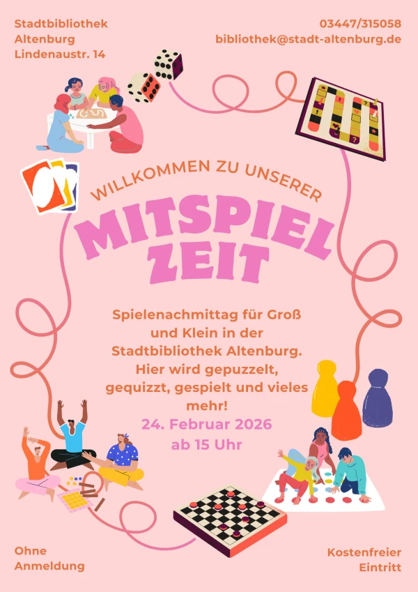 Mitspielzeit – Spielenachmittag für Groß und Klein