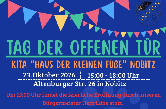 VorschauBild - Kita „Haus der kleinen Füße“ in Nobitz lädt zum Tag der offenen Tür ein