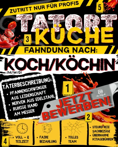 Fahndung nach: KOCH/KÖCHIN (m/w/d)