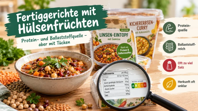VorschauBild - Fertiggerichte mit Hülsenfrüchten: Was steckt drin?