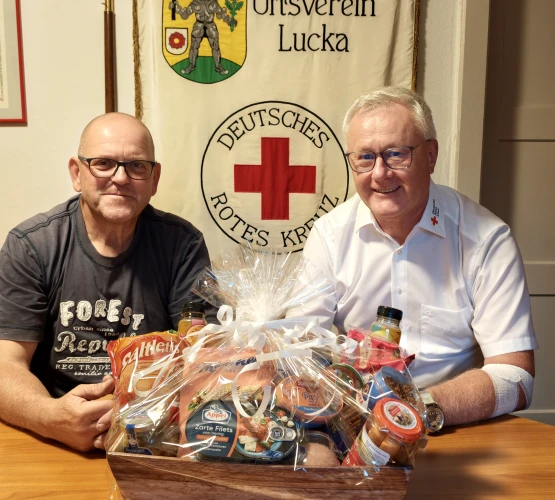 VorschauBild - Rotkreuzgemeinschaft Lucka gratuliert zur 125. Blutspende