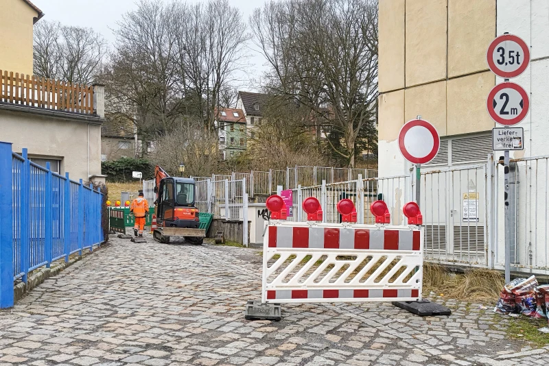 Sperrung der Straße Unterm Schloß | 