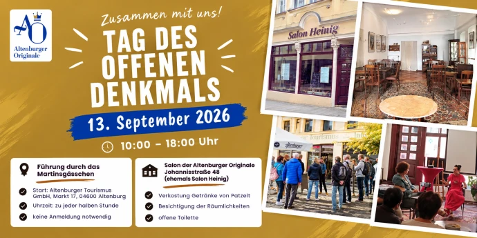 VorschauBild - Zum Tag des offenen Denkmals durchs Martinsgässchen und im Salon der Altenburger Originale Geschichte von Gündel