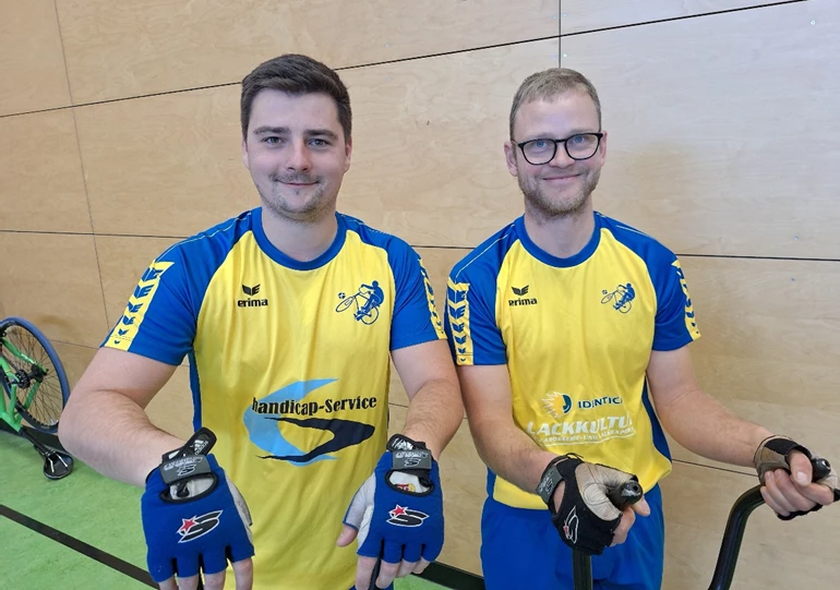 Thüringer Radball-Oberliga Elite - 2.Spieltag in Stadtilm | SV Blau-Gelb Ehrenberg 3 Patrick Hecht – Christopher Schicht