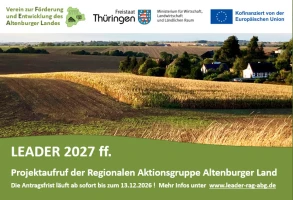 LEADER-Projektaufruf gestartet: Förderanträge ab sofort möglich