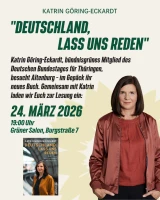 Lesung "Deutschland, lass uns reden" mit Katrin Göring-Eckardt in Altenburg