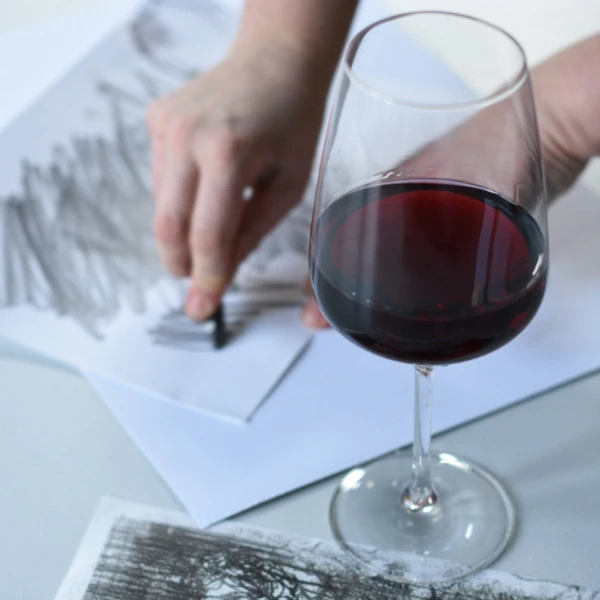 Werkstatt am Abend | Öl + Wein: Malen mit Ölfarben