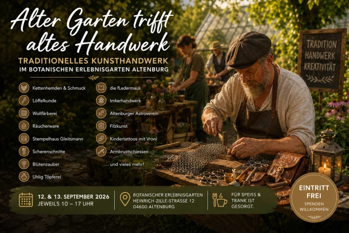 VorschauBild - Alter Garten trifft altes Handwerk im Botanischen Erlebnisgarten