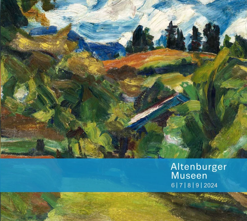 Programm der Altenburger Museen für die Sommermonate | Deckblatt Veranstaltungskalender der Altenburger Museen, Juni bis September 2024