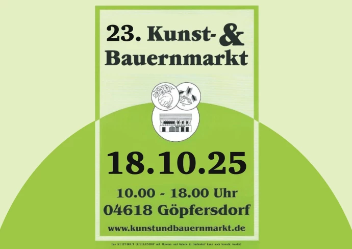 VorschauBild - 23. Kunst- und Bauernmarkt am 18.10.2025 in Göpfersdorf