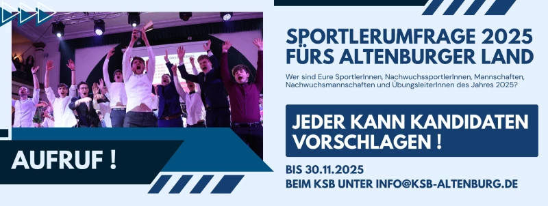 Wer wird Sportler des Jahres 2025 im Altenburger Land? | 