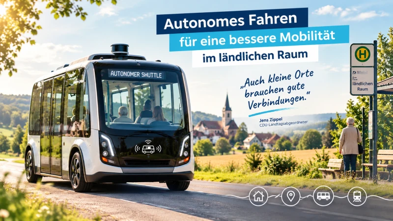 CDU-Fraktion will mit autonomem Fahren die Mobilität im ländlichen Raum verbessern | 