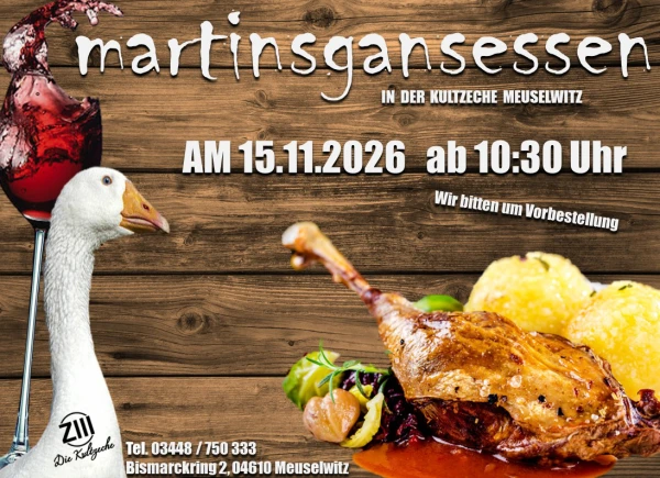 Martinsgansessen in der Kultzeche