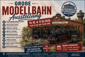 Große Modellbahn-Ausstellung im Lokschuppen Meuselwitz