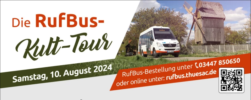 Aktionstag „RufBus-Kult-Tour“ am Samstag, den 10. August 2024 | 