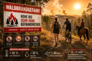 Waldbrandgefahr steigt in Thüringen