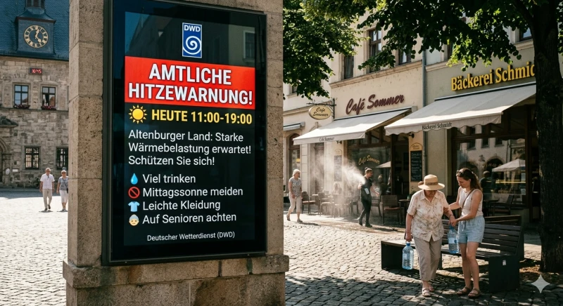 Amtliche Hitzewarnung für das Altenburger Land | 