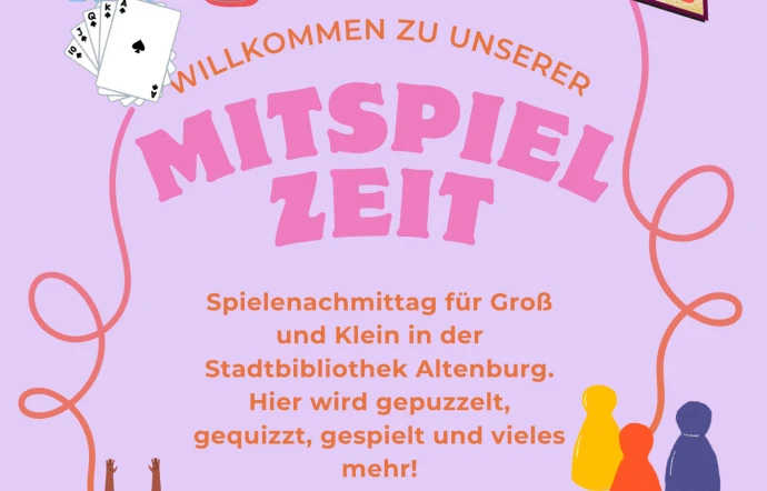 VorschauBild - Spielen, puzzeln, quizzen: Familiennachmittag in der Altenburger Bibliothek