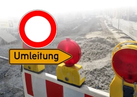Altenburg: Sperrung Brühl - Änderung der Verkehrsführung