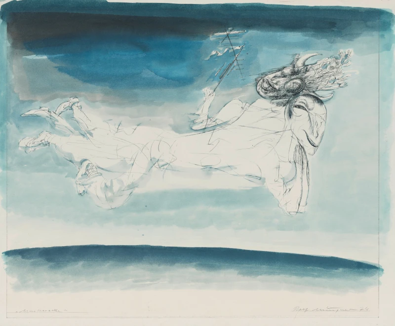 Narren und Nordlichter – Grafische Arbeiten von Rolf Münzner | Rolf Münzner, Maskerade, 1974