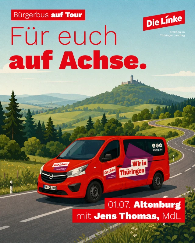 VorschauBild - Bürgerbus der Linken kommt nach Altenburg