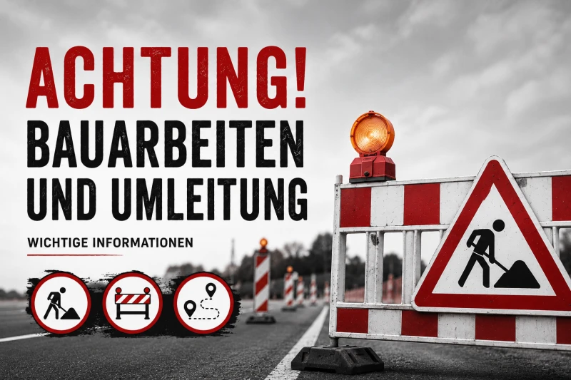 Kesselgasse gesperrt: Teichstraße bleibt Einbahnstraße | Symbolbild Straßensperrungen / Verkehrsgeschehen im Altenburger Land