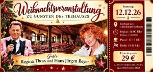 Weihnachtsveranstaltung mit Regina Thoss und Hans Jürgen Beyer im Altenburger Schloss